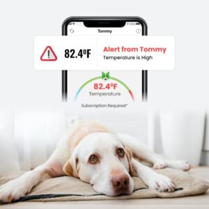 Waggle RV/Dog Safety Temperature & Humidity Sensor | Wireless Pet monitoring system | Verizon Cellular | Instant Alerts on Temp/Humidity/Power loss via SMS/Email 24/7 | No WiFi | Subscription Required