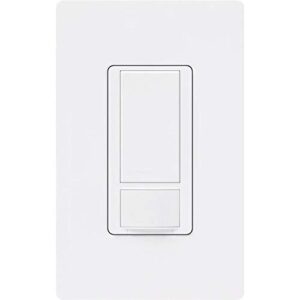 Lutron Maestro Motion Sensor Switch | No Neutral Required, 150W LED, Single Pole | MS-OPS2-WH, White