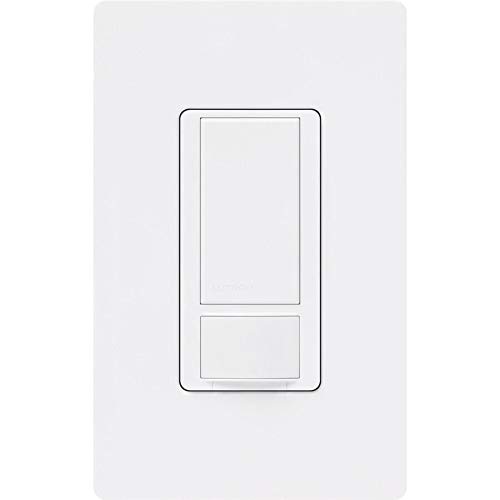 Lutron Maestro Motion Sensor Switch | No Neutral Required, 150W LED, Single Pole | MS-OPS2-WH, White