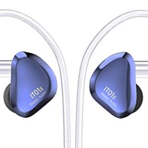 iBasso IT01s Audiophile in-Ear Monitors with DiNaTT Dynamic Driver (Blue Mist)
