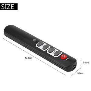 Tihebeyan Universal Learning Remote Control with 6 Keys Big Buttons Smart Controller for TV STB DVD DVB HiFi VCR(Gray)