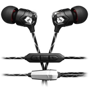v-moda zn in-ear modern audiophile headphones with microphone – 3 button
