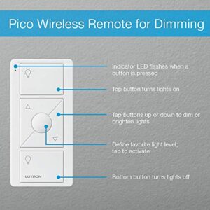 Lutron Caséta Wireless Pico Smart Remote Wall-Mounting Kit | PJ2-WALL-WH-L01 | White