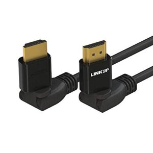 linkup – hdmi 4k cable ultra hd 360° angle swivel digital video cord – heavy duty 28awg – extreme high speed 18gb/s | 4096 x 2160 | compatible with apple xbox ps4 pc samsung tv – 6ft