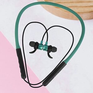 ZXQ-Q1s Neckband Bluetooth Earbuds,Wireless Neckband Headphone with Magnetic,Neck Bluetooth Earphone with Microphone,12 Hours Playtime,with USB-C Charging Port,Comfortable for Sport (Green)