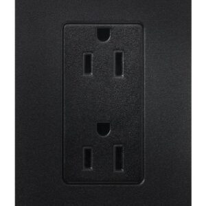 Lutron 15 Amp Tamper-Resistant Duplex Receptacle, SCRS-15-TR-MN, Midnight