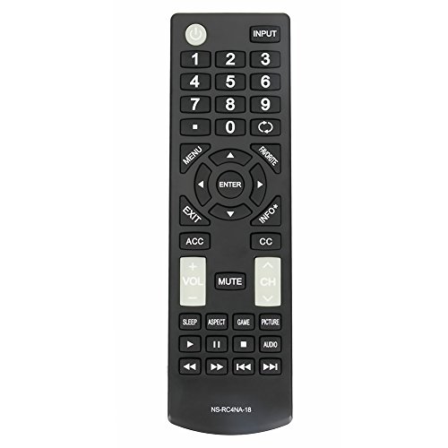 NS-RC4NA-18 Replaced Remote fit for Insignia TV NS-32D311NA17 NS-32D311MX17 NS-40D420NA18 NS-49D420NA18 NS-55D420NA18 NS-40D420MX18 NS-55D420MX18 NS-39D310NA17 NS-50D510NA17 NS-50D510NA19