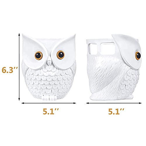 Ctoiotc Owl Holder Stand, Upgraded Owl Statue Smart Speaker Holder Stand for Echo Dot 4th/3rd/2nd and 1st Generation, Google Home Mini/Google Nest Mini (2nd Gen), Home Decor Owl Shape Cartoon Decor