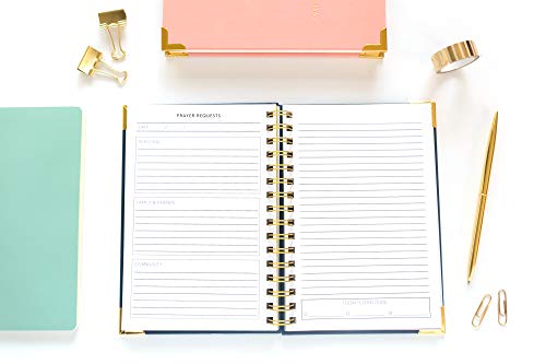 Prayer Journal for Women: An Inspirational Christian Bible Journal, Prayer Notebook & Devotional (Premium Gold Spiral-Bound Hardcover)