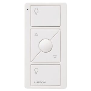 lutron pico smart remote control for caséta smart dimmer switch | pj2-3brl-gwh-l01 | white