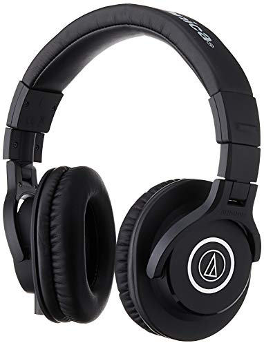 Audio-Technica ATH-M40x Professional Studio Monitor Headphone, Black, 90 Degree Swiveling Earcups & Focusrite Scarlett Solo (3rd Gen) USB Audio Interface with Pro Tools | First