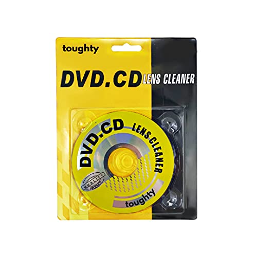 Toughty CD Laser Lens Cleaner Disc Cleaning Set for CD/VCD/DVD Player, Brush Cleaning System Safe and Effective