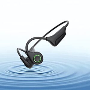 essonio bone conduction headphones open ear hradphones bluetooth ipx7 waterproof headphones for sport open ear with 32g memory running headphones black
