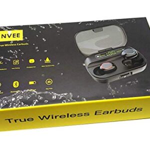 Azpen NVEE Wireless TWS Earbud with 1500mAh Power Bank Charging Case 4 Hrs of Playtime, Over 120 Hrs of Standby and IPX5 Sweat Resistant. Deep Bass and Rich Sound