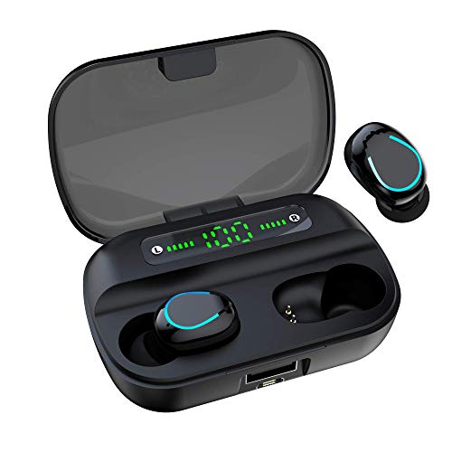 Azpen NVEE Wireless TWS Earbud with 1500mAh Power Bank Charging Case 4 Hrs of Playtime, Over 120 Hrs of Standby and IPX5 Sweat Resistant. Deep Bass and Rich Sound