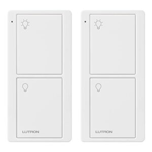 lutron pj2-2b-gwh-l01-2 white pico remote for caseta smart home switch (2 pack) | pj2-2b-gwh-l01, 2 count