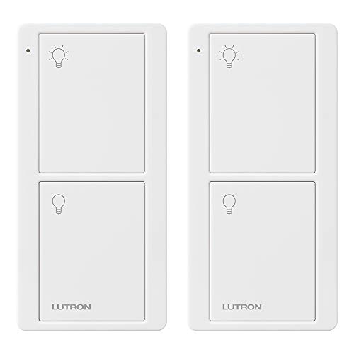 Lutron PJ2-2B-GWH-L01-2 White Pico Remote for Caseta Smart Home Switch (2 Pack) | PJ2-2B-GWH-L01, 2 Count