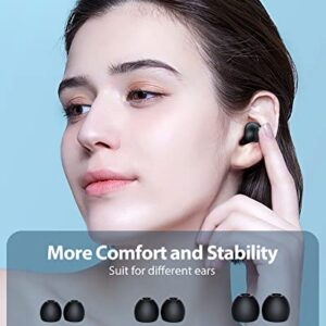 KOVON Wireless Earbuds Upgraded 5.3 Headphones with LED Power Display Charging Case IPX7 Waterproof Ear Buds in-Ear Earphones with Microphones for Android Gaming PC Computer Laptop TV Sport Music