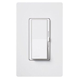 Lutron Diva Electronic Low Voltage Dimmer | 300-Watt, Single-Pole or 3-Way | DVELV-303P-WH, White