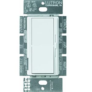 Lutron Diva Electronic Low Voltage Dimmer | 300-Watt, Single-Pole or 3-Way | DVELV-303P-WH, White