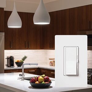 Lutron Diva Electronic Low Voltage Dimmer | 300-Watt, Single-Pole or 3-Way | DVELV-303P-WH, White