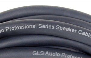 GLS Audio 3 feet Speaker Cable 12AWG Patch Cords - 3 ft Speakon to Speakon Professional Cables Black Neutrik NL4FX (NL4FC) 12 Gauge Wire - Pro 3' Speak-on Cord 12G - Single