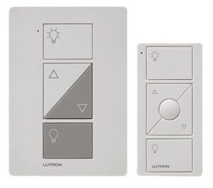 lutron p-pkg1p-wh-r caseta clear connect plug-in lamp dimmer, pico remote control, 100-watt, white