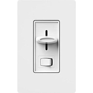 Lutron Skylark LED+ Dimmer Switch for Dimmable LED, Halogen and Incandescent Bulbs | Single-Pole or 3-Way | SCL-153P-WH | White