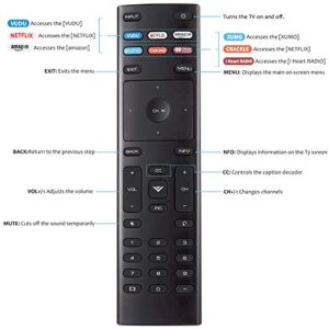 YOSUN XRT136 Universal Remote for Vizio Smart tv Remote, Replacement Remote for All Vizio tv remotes