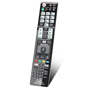 gvirtue universal remote control lg-1lc compatible replacement for lg tv/ 3dtv/ hd/smart/lcd/led/netflix/amazon akb74915304 akb74475401 akb72915239 akb72915238