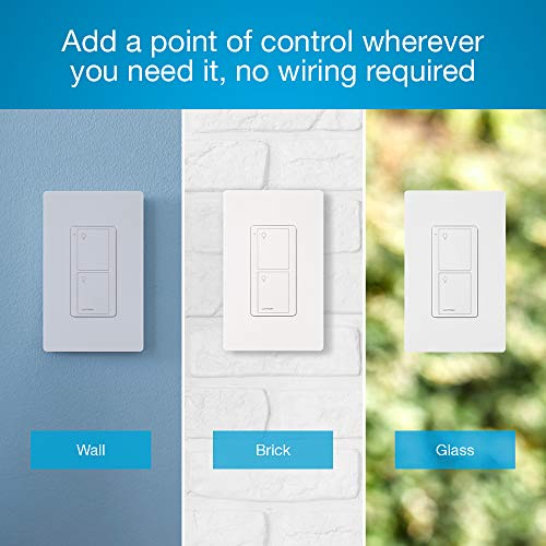 Lutron 2-Button Pico Smart Remote Control for Caséta Smart Switch, PJ2-2B-GWH-L01, White