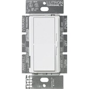 lutron diva 1.5 amp single-pole/3-way 3-speed fan control, dvfsq-f-wh, white