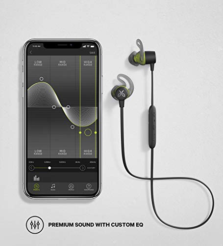 Jaybird Tarah Bluetooth Wireless Sport Headphones for Gym Training, Workouts, Fitness and Running Performance: Sweatproof and Waterproof – Black Metallic/Flash