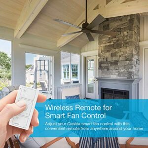 Lutron Pico Smart Remote for Caséta Smart Fan Speed Control, PJ2-3BRL-GLA-F01, Light Almond