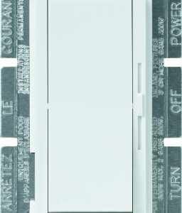 Lutron DVELV-300P-WH 300-Watt Diva Electronic Low Voltage Single Pole Dimmer, White