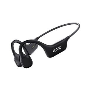 EPZ Bone Conduction Headphones Open Ear Headphones Bluetooth Sports Earphones - Built-in Mic Sweat Resistant Earphones for Workouts and Running