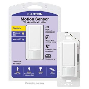 lutron ms-vps2h-wh vacancy sensor, white