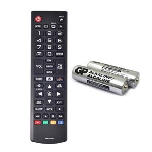 akb74475401 replacement for lg remote control for smart tv 49uf6430 43uf6400 49uf6490 49uf6400 43uf6430 43lf5900 55uf6450 49uf6900 49lf5900 32lf595b 24lf4820 65uf6450 with gp alkaline 2 pcs batteries