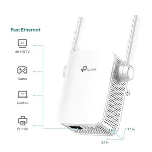 TP-Link N300 WiFi Extender(RE105), WiFi Extenders Signal Booster for Home, Single Band WiFi Range Extender, Internet Booster, Supports Access Point, Wall Plug Design, 2.4Ghz only