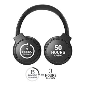 Panasonic RB-M300B Deep Bass Wireless Bluetooth Immersive Headphones with XBS DEEP and Bass Augmentation (Black) (RB-M300B-K)