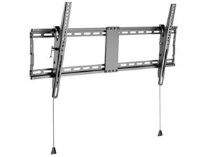 monoprice low profile extra wide tilt tv wall mount bracket for led tvs 43in to 90in, max weight 154 lbs, vesa patterns up to 800×400, fits curved screens – commercial series