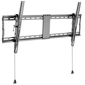 Monoprice Low Profile Extra Wide Tilt TV Wall Mount Bracket for LED TVs 43in to 90in, Max Weight 154 lbs, VESA Patterns up to 800x400, Fits Curved Screens - Commercial Series