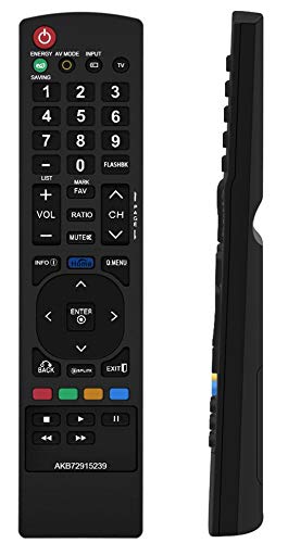 New AKB72915239 Remote Control Replacement for Smart LG TV 22LV2500 26LV2500 32LK330 32LK450 32LK450 32LV2500 32LV3400 32LV3500 37LK450 37LV3500 42LK450 42LK451 55LW5300 50PW340 50PW350U