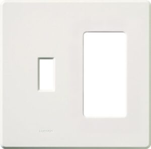lutron fg-2-td-wh electrical distribution wall plate white