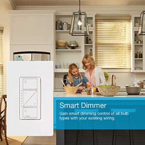Lutron Caséta Wireless Smart Lighting Dimmer Switch for Wall and Ceiling Lights | PD-6WCL-LA | Light Almond