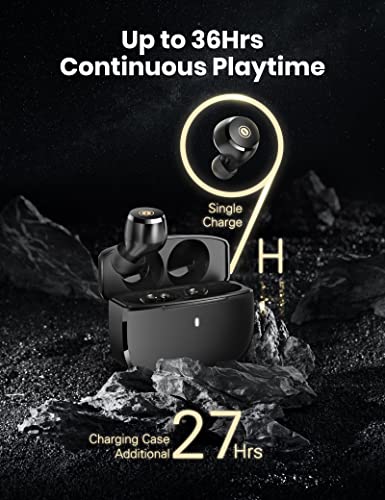 Gsoemon Bluetooth Earbuds, Wireless Earbuds Qualcomm aptX Lightweight Mini Earphones, IPX8 Waterproof Wireless Headphones for Kids Woman in-Ear Bass Stereo Headphones 36 Hours Playtime