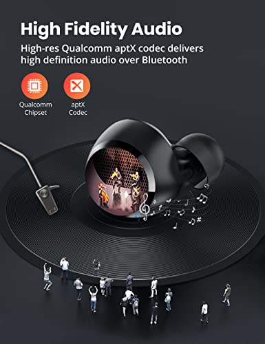 Gsoemon Bluetooth Earbuds, Wireless Earbuds Qualcomm aptX Lightweight Mini Earphones, IPX8 Waterproof Wireless Headphones for Kids Woman in-Ear Bass Stereo Headphones 36 Hours Playtime
