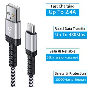 C Charger Cord Fast Charging for Samsung Galaxy Z Fold 5/Z Flip 4 /A03S A02S A54 S23/S22/S21/S20+ Ultra/ A11 A13,A53,A52,A32,A22,A52s, Phone Charger Android C Type to Type C Cable (3ft 3ft 6ft 6ft)