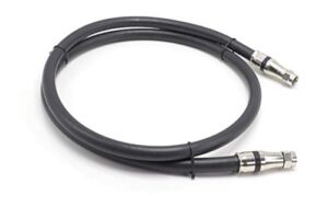 the cimple co 3 feet – rg-11 coaxial cable f type cable high definition with rg11 coax compression connectors – (black)