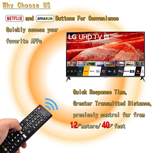 Universal Remote Control for LG Smart TV Remote Control Compatible with All LG Smart TV LCD LED 3D AKB75375604 AKB75095307 AKB75675304 AKB74915305